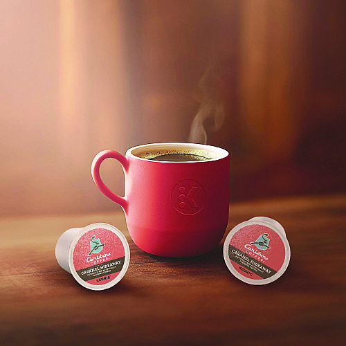 Caribou Coffee Caramel Hideaway K-Cups, Mild Roast, 24/Box (6996)