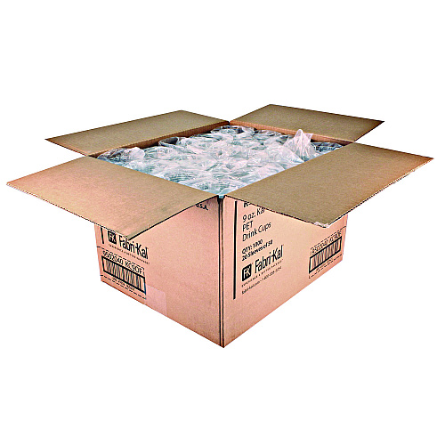 Fabri-Kal Kal-Clear PET Cold Drink Cups, 9 oz, Clear, Old Fashioned, 50/Sleeve, 20 Sleeves/Carton (KC9OF)