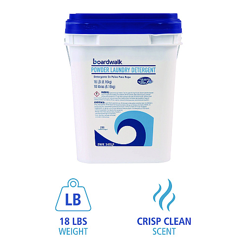 Boardwalk&reg; Powder Laundry Detergent, Crisp Clean, 18-lb. (BWK340LP)