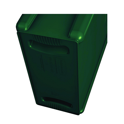 Rubbermaid Commercial Slim Jim Plastic Recycling Container with Venting Channels, 23 gal, Plastic, Green (354007GN)