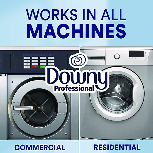 Downy Commercial Liquid Fabric Softener, Clean and Fresh Scent, 140 oz Pour Bottle, 4/Carton (14121)