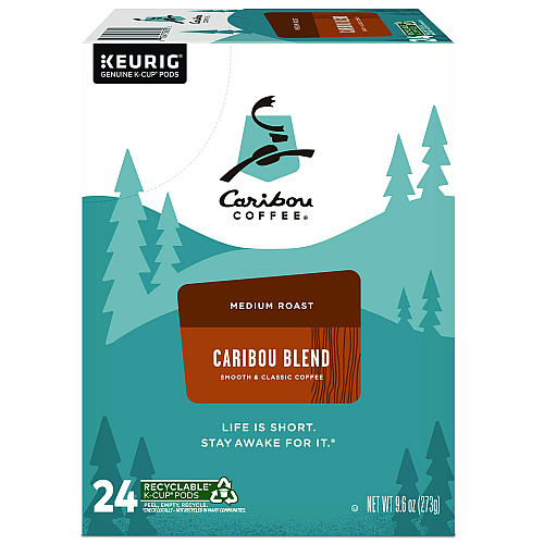 Caribou Coffee Caribou Blend Coffee K-Cups, 24/Box (6992)