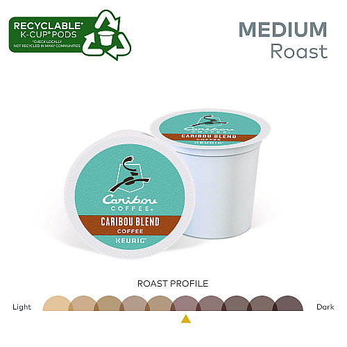 Caribou Coffee Caribou Blend Coffee K-Cups, 24/Box (6992)
