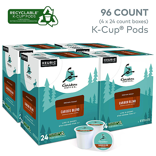 Caribou Coffee Caribou Blend Coffee K-Cups, 96/Carton (6992CT)