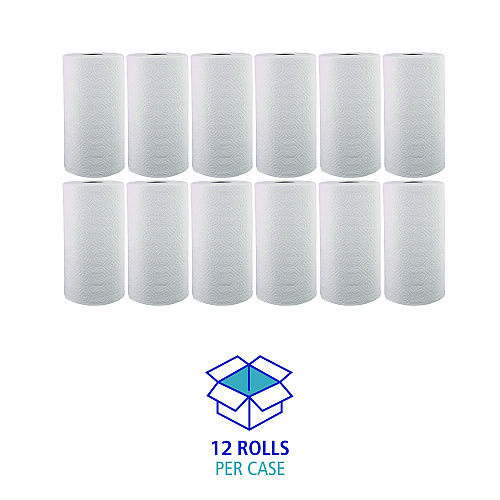 Boardwalk&reg; Kitchen Roll Towels, 2-Ply, 250 Sheet, 12 Rolls (BWK6273)