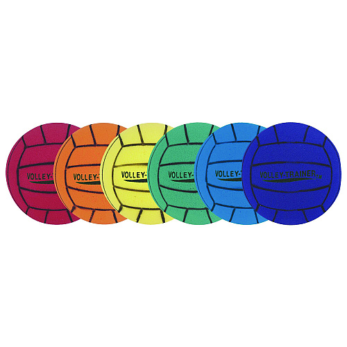 Champion Sports Ultra Foam Volleyball Set, Assorted Colors, 6/Set (FVBSET)