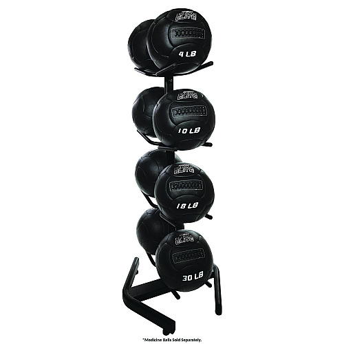 Champion Sports U-Ring Double Medicine Ball Tree, 28" x 28" x 60", Black (DTM1)