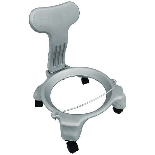 Champion Sports Kid's Ball Chair, Supports Up to 264 lb, 12.5" Seat Height, Blue Seat, Silver Base (KDCH)