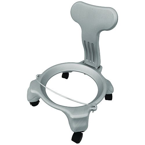 Champion Sports Kid's Ball Chair, Supports Up to 264 lb, 12.5" Seat Height, Blue Seat, Silver Base (KDCH)