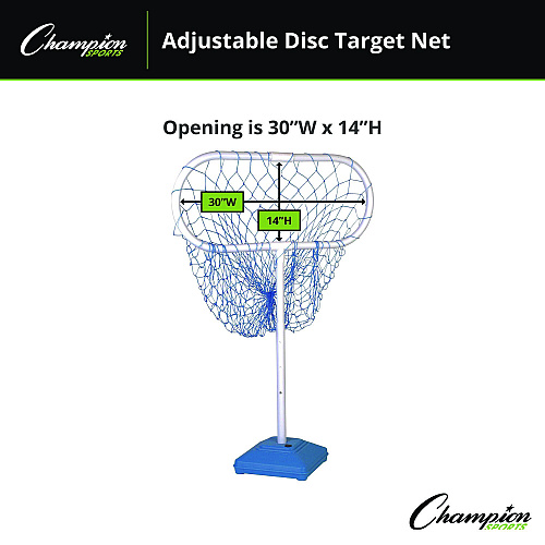 Champion Sports Disc Target Game Net, 30" x 12" x 24" to 36" h (FSGAME)