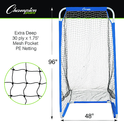 Champion Sports Football Kicking Screen, 96" x 48", 1.5" dia Frame (FKPRO)