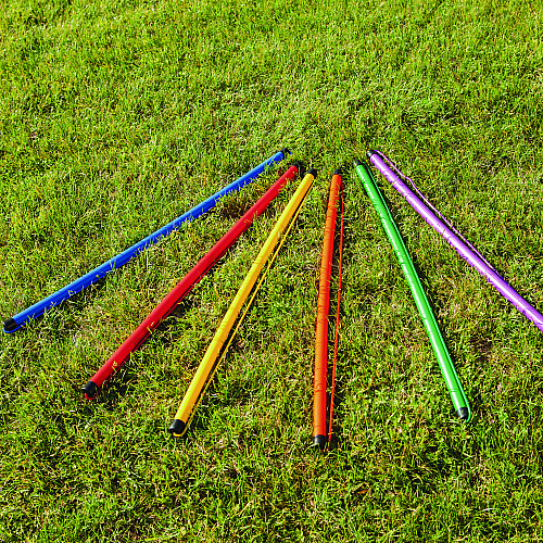Champion Sports Jump Rope Baton Set, 32", Assorted Colors, 6 Batons/Set (JK6SET)