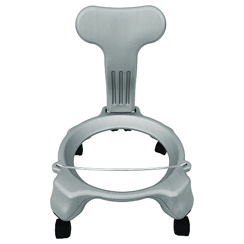 Champion Sports Kid's Ball Chair, Supports Up to 264 lb, 12.5" Seat Height, Blue Seat, Silver Base (KDCH)