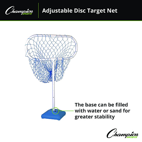 Champion Sports Disc Target Game Net, 30" x 12" x 24" to 36" h (FSGAME)