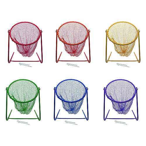 Champion Sports Multipurpose Target Net Set, 16"  x 12.5", 15" Diameter, 6 Assorted Color Nets (TNM18SET)