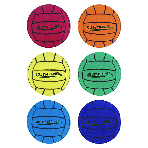 Champion Sports Ultra Foam Volleyball Set, Assorted Colors, 6/Set (FVBSET)