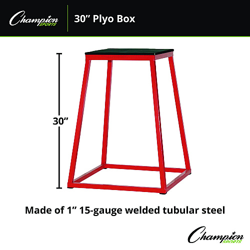 Champion Sports Plyo Box, 30" h, 24 x 24 Base (PXB30)