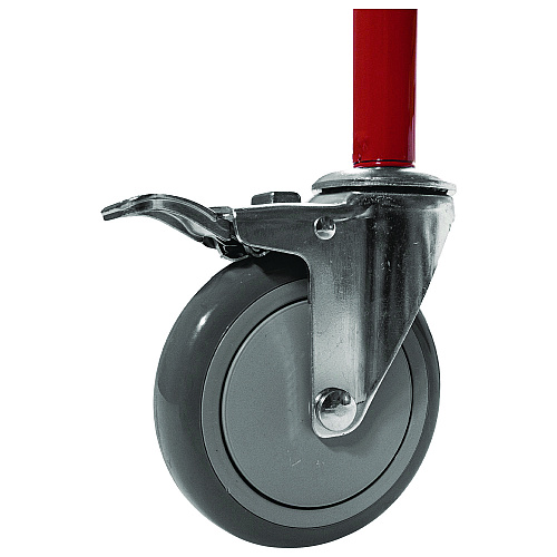 Champion Sports Deluxe Pro Ball Cart, Metal, 176 lb Capacity, 18.5 x 51 x 54, Red (BRCPRO)