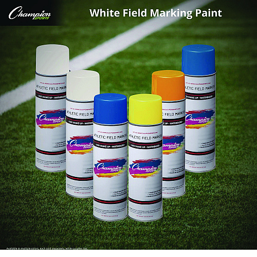 Champion Sports Field Marking Paint, 18 oz Aerosol Spray, White (FMP2W)