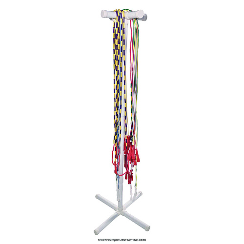 Champion Sports Jump Rope Storage Tree, 25.5" x 25.5" x 68.5", White (JRSD)