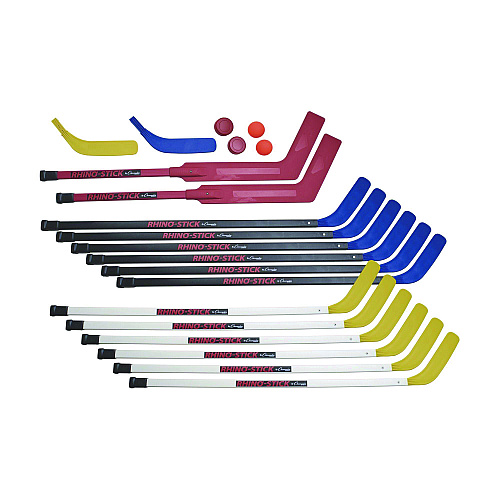Champion Sports Indoor ABS Floor Hockey Set, 2 Pucks, 14 Sticks (HS47SET)