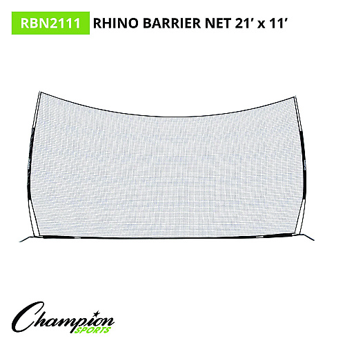 Champion Sports Rhino Flex Barrier Net, 21 ft  x 11 ft (RBN2111)