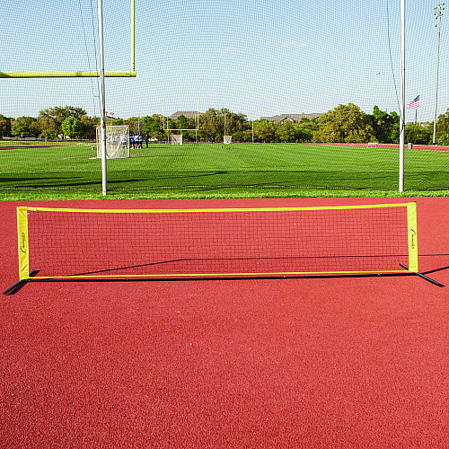 Champion Sports Tennis Net Set with 2 Rackets and 2 Tennis Balls (PTNSET)