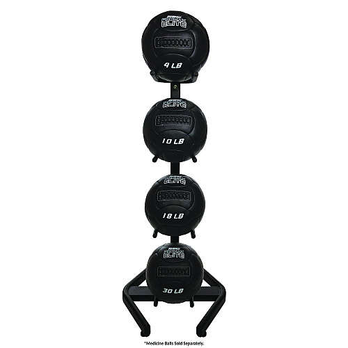 Champion Sports U-Ring Double Medicine Ball Tree, 28" x 28" x 60", Black (DTM1)