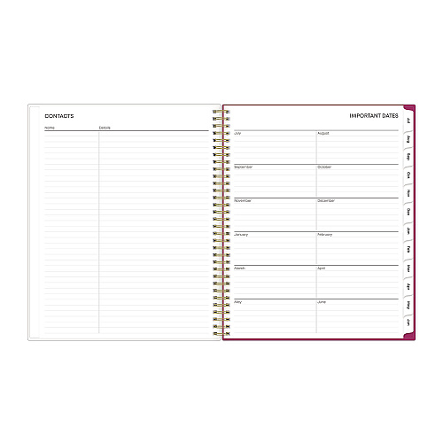 Blue Sky Mahalo Academic Year Create-Your-Own Cover Weekly/Monthly Planner, Floral Artwork, 11 x 8.5, 12-Month (July-June): 2025-2026 (100149)