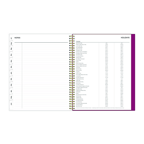 Blue Sky Mahalo Academic Year Create-Your-Own Cover Weekly/Monthly Planner, Floral Artwork, 11 x 8.5, 12-Month (July-June): 2025-2026 (100149)