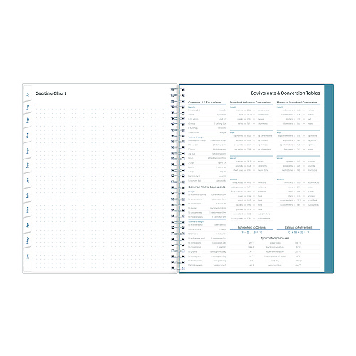 Blue Sky Teacher Dots CYO Cover Weekly/Monthly Lesson Planner, 9 Classes, Multicolor Cover, 11 x 8.5, 12-Month (July-June), 2025-2026 (100330)
