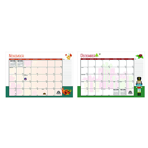House of Doolittle Seasonal Monthly Planner, Illustrated Seasons Artwork, 10 x 7, Light Blue Cover, 12-Month (Jan to Dec): 2026 (23908)