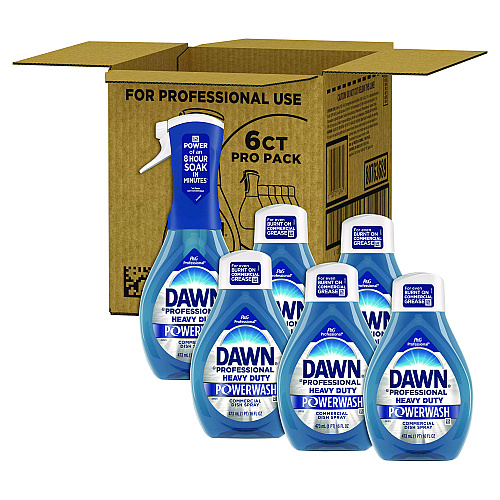 Dawn Heavy Duty Powerwash Commercial Dish Spray, 16 oz, 6 Pack: 1 Starter Kit Plus 5 Refills (15264)