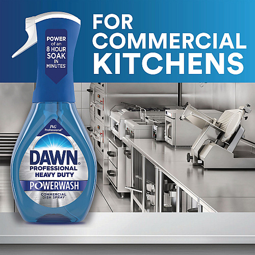 Dawn Heavy Duty Powerwash Commercial Dish Spray, 16 oz, 6 Pack: 1 Starter Kit Plus 5 Refills (15264)