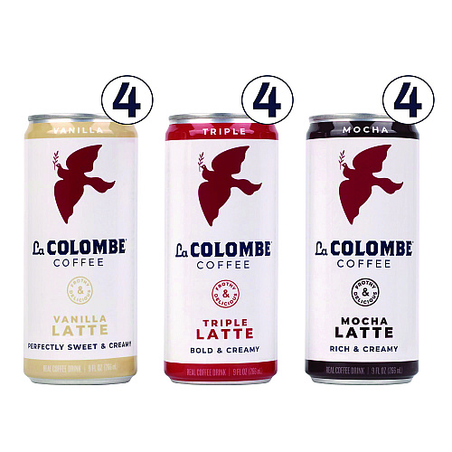 La Colombe Draft Latte Cold Brew, Assorted Flavors, 9 oz Can, 12/Carton (22002272)