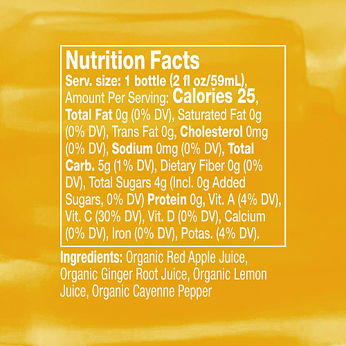 Vive Organic Pure Boost, Ginger, 2 oz Bottle, 12/Carton (34800004)
