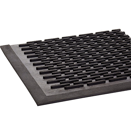 Crown Mats Crown-Tred Indoor/Outdoor Scraper Mat, Rubber, 43.75 x 66.75, Black (TD0046BK)