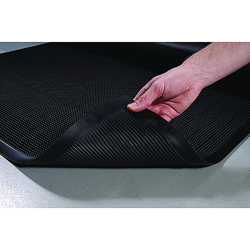 Crown Mats Mat-A-Dor Entrance/Antifatigue Mat, Rubber, 36 x 72, Black (MAFG62BK)