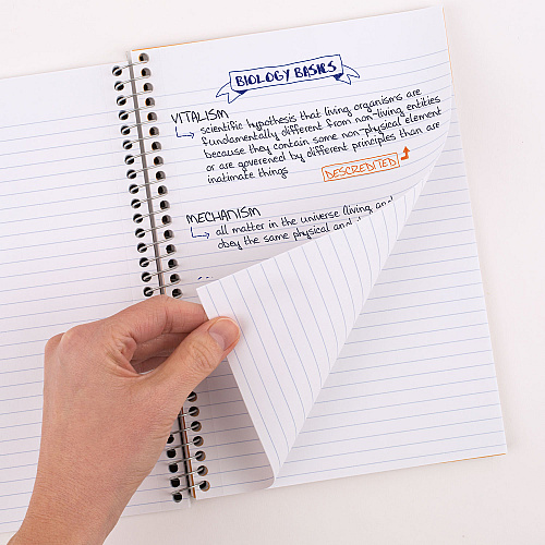 Five Star Wirebound Notebook, 5-Subject, Medium/College Rule, Assorted Cover Color, (150) 9.5 x 6.63 Sheets, 6/Pack (840030A)