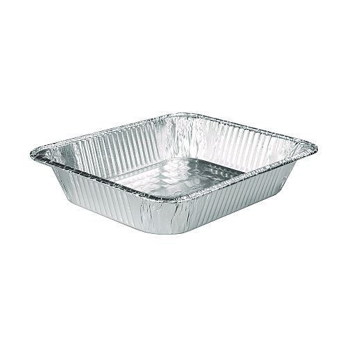 HFA Aluminum Steam Table Pans, Half-Size Deep, 2.56" Deep, 10.38 x 12.75, 100/Carton (32135)