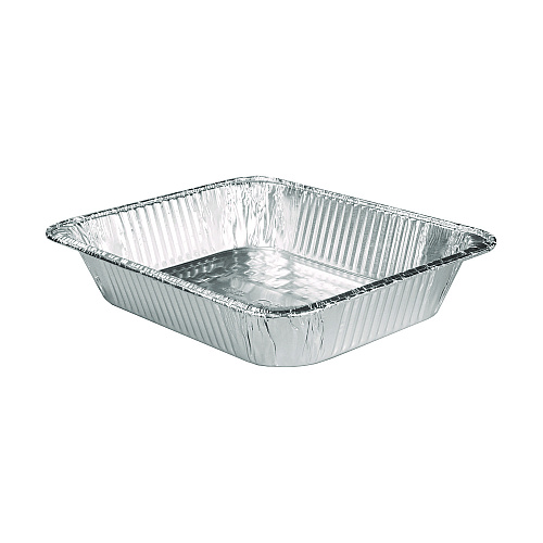 HFA Aluminum Steam Table Pans, Half-Size Deep, 2.56" Deep, 10.38 x 12.75, 100/Carton (32135)