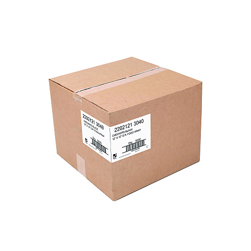 Paterson Grease-Resistant Food Wrap, 12" x 12", Black Check, 5,000/Carton (WG01006)
