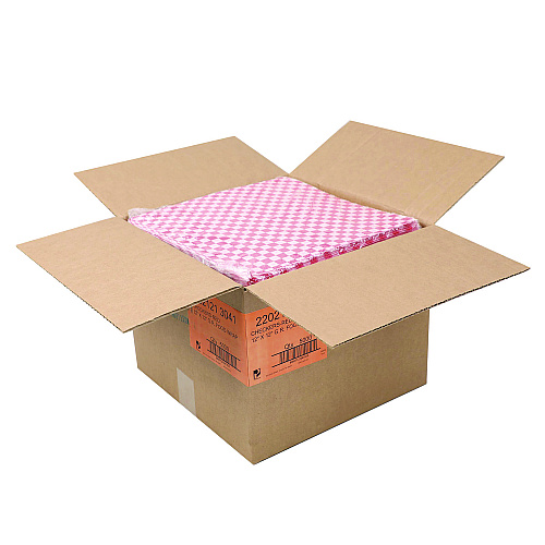 Paterson Grease-Resistant Food Wrap, 12" x 12", Red Check, 5,000/Carton (WG01008)