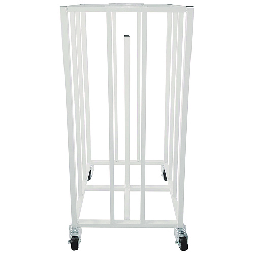 Champion Sports Deluxe Vertical Ball Cage, Fits Approximately 20 Balls, Metal, 20" x 20" x 48", White (20BC)