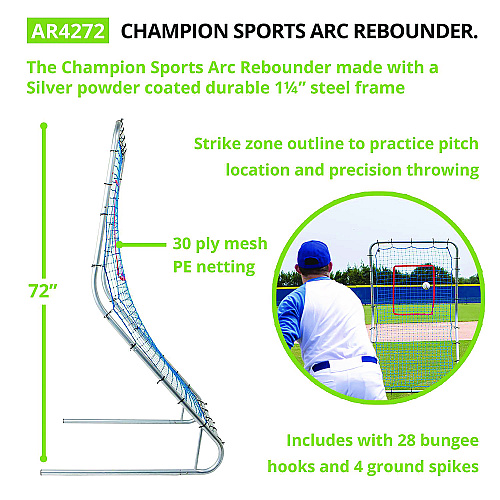 Champion Sports ARC Rebounder, 72  x 42 (AR4272)