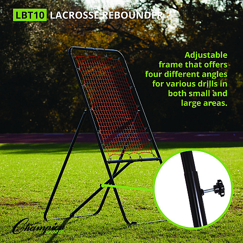 Champion Sports Lacrosse Ball Rebounder, 80" x 3 ft, 1.25" dia Frame (LBT10)