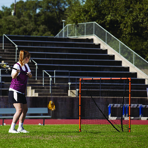 Champion Sports Backyard Lacrosse Goal & Net, 4 ft x 4 ft, 1.25" dia Frame (LNGL44)