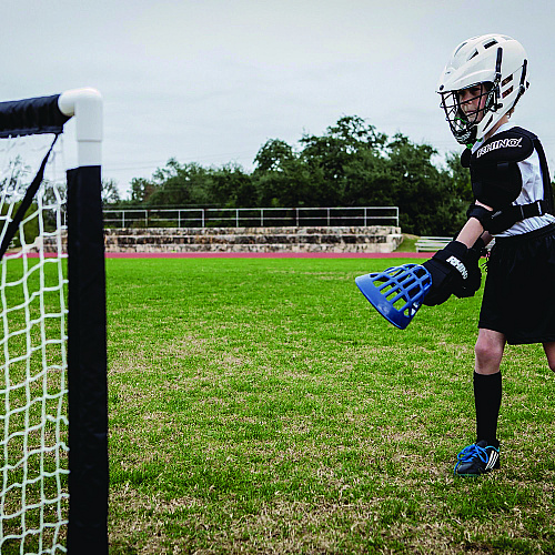 Champion Sports Mini Lacrosse Goal, 3 ft  x 3 ft, 1.5" dia Frame (MLG)