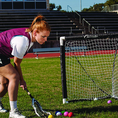 Champion Sports Mini Lacrosse Goal, 3 ft  x 3 ft, 1.5" dia Frame (MLG)