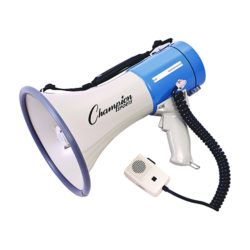 Champion Sports 18-Watt Voice Record Megaphone, 1,000 yds Range, 18 W to 35 W (MP18W)